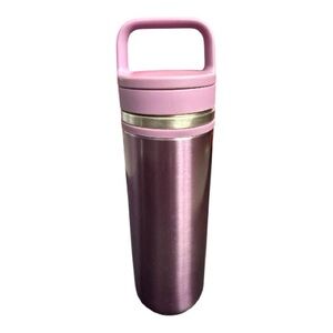 David’s Tea travel thermos Pink and Silver Travel Mug